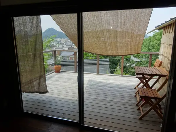 お宿　ベランダからの眺め