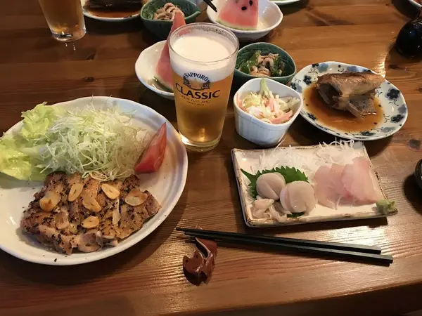 夕食