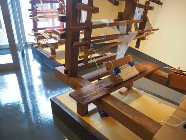 結城紬 地機織り体験