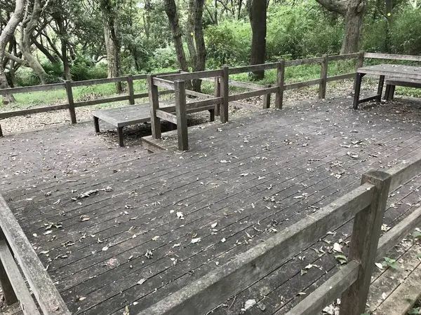 広めのウッドデッキ