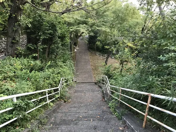 境内脇の坂道