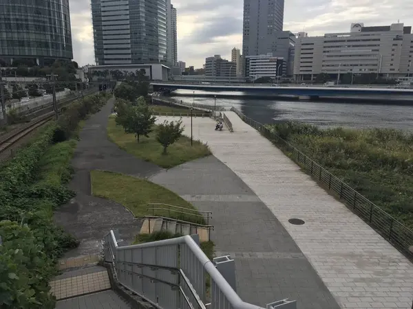 整備された水際線公園