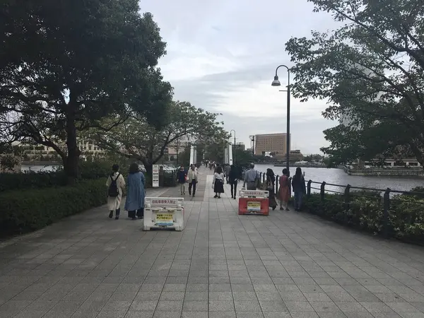 汽車道到着です。