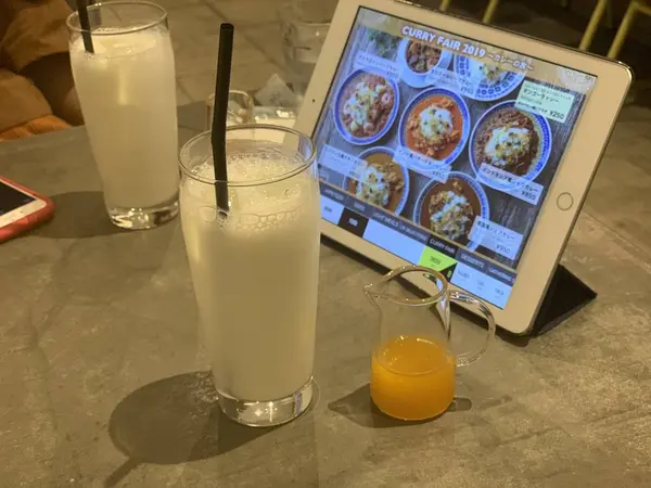 ipadで注文。