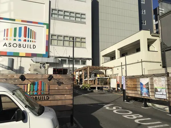 外に出ました。