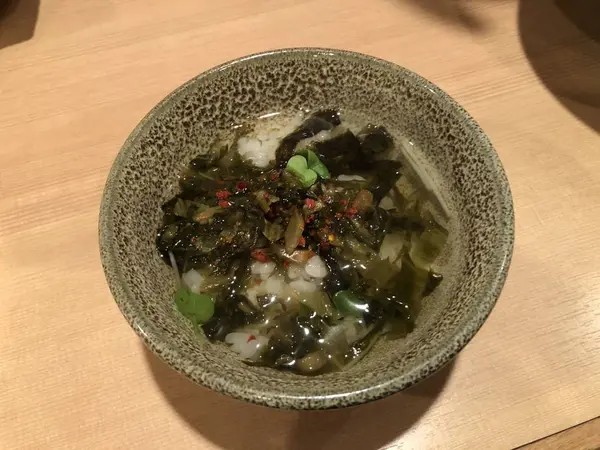 高菜のお茶漬け