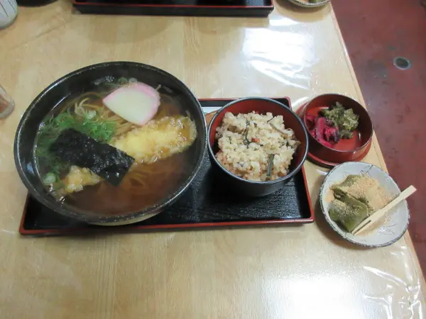 うどんとデザート