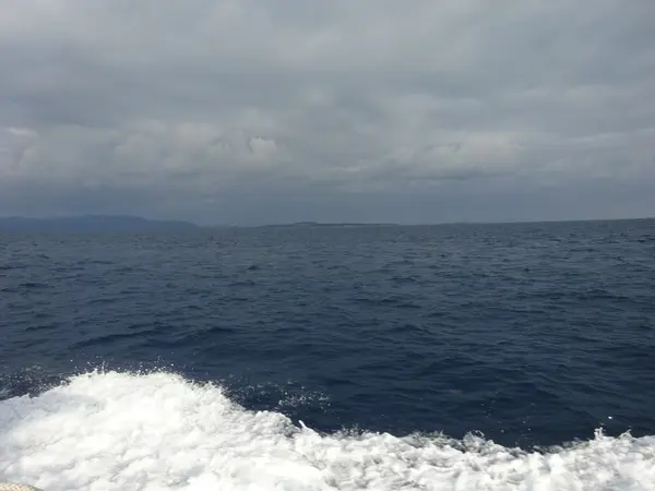 海の色がかわる