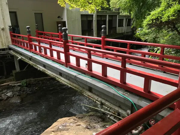 露天風呂からの橋