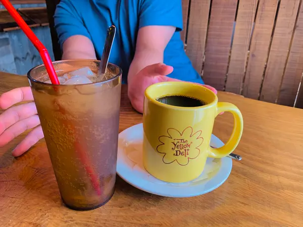 ゆずソーダ  ホットコーヒー
