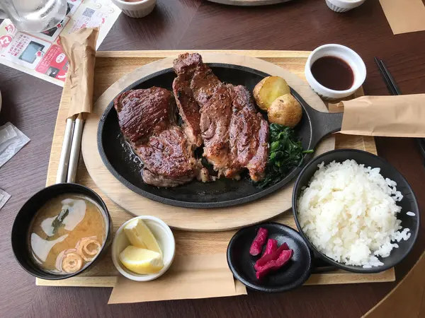 1ポンドステーキ定食w