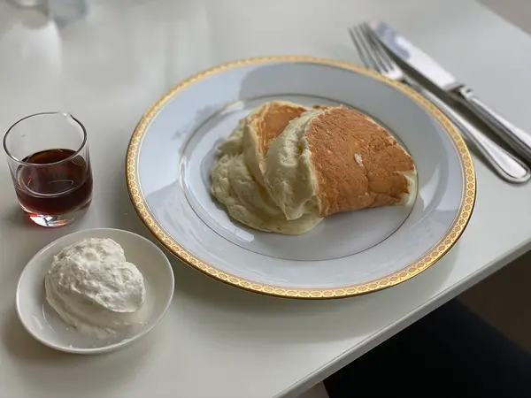 リコッタチーズスフレパンケーキ