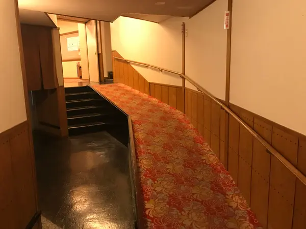 スロープと階段