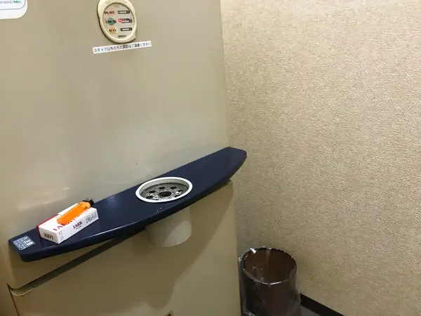 喫煙所も完備