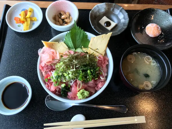 ネギトロ丼もど〜ん