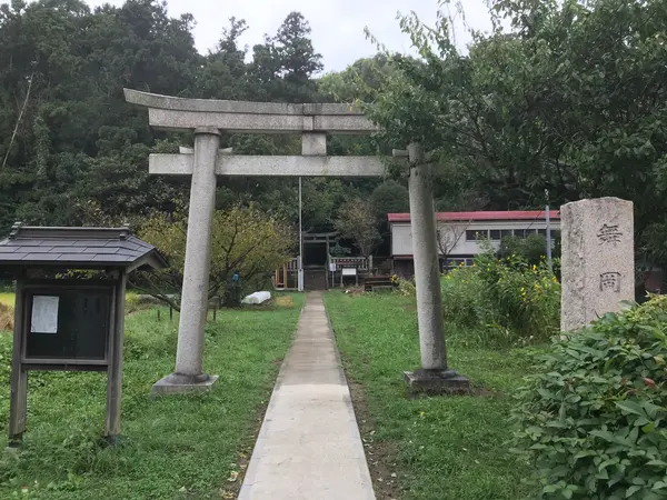 鳥居が見えました。