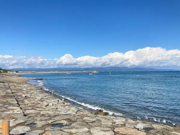 海に出た！視界がバーンと開けます