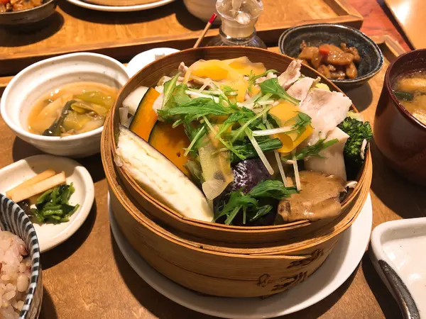 せいろ蒸しのお昼ごはん
