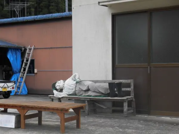 のんびり、かかし。