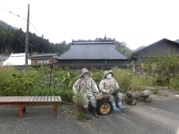 一休みしている、かかし