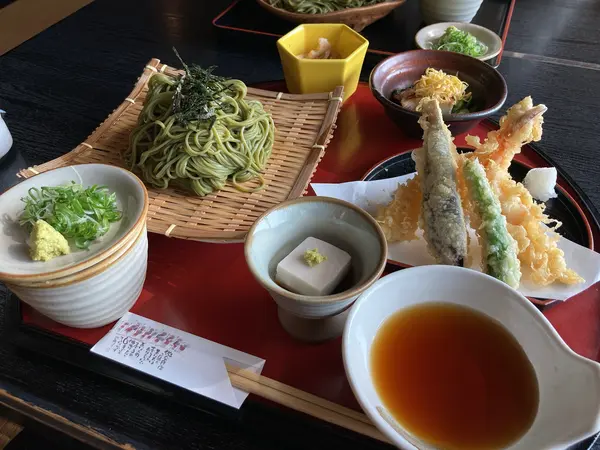 コレ食べて「茶そば膳」