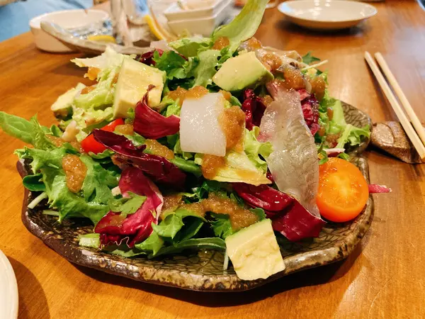 お魚たっぷりのサラダ