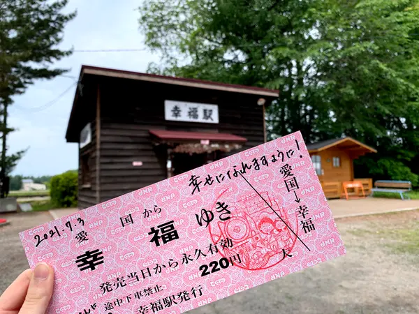 大きな可愛いピンクの切符！