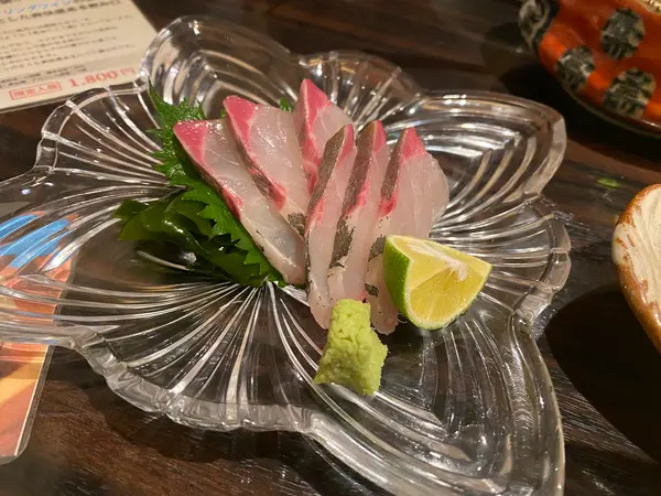 しまあじのお造り