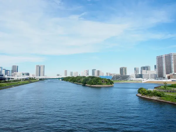 東雲運河の景色