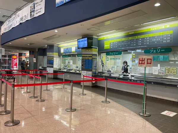 福江港にてチケットを購入