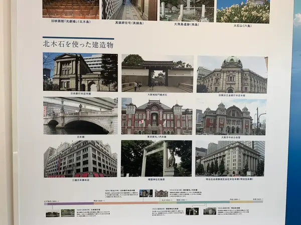 北木石を使った建造物