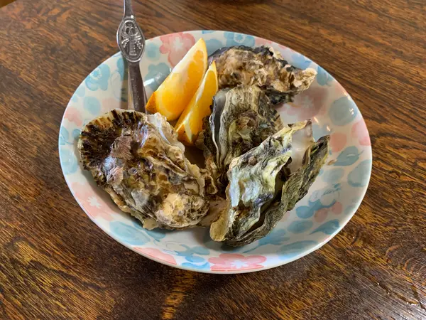 蒸し牡蠣