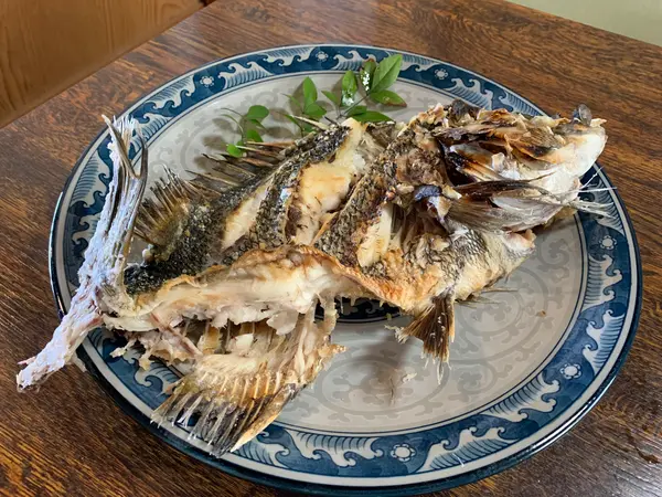チヌ(黒鯛)の塩焼き