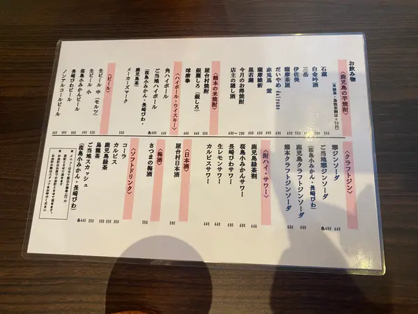 メニュー