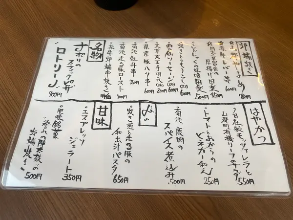 メニュー