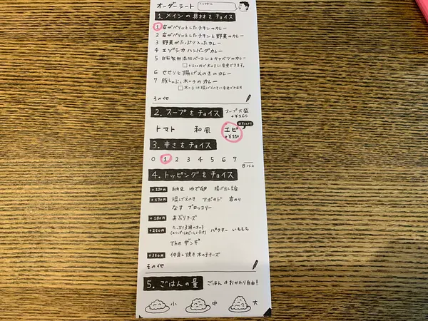 注文シート