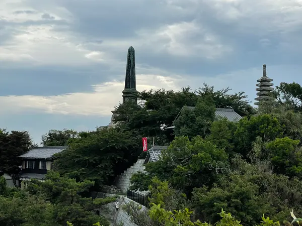 題目岩から戻る時の景色