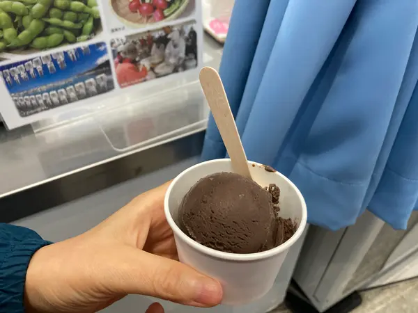 食べてて、たしかになにか入ってます　笑