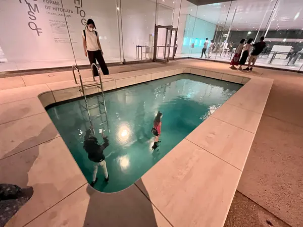 プール上から