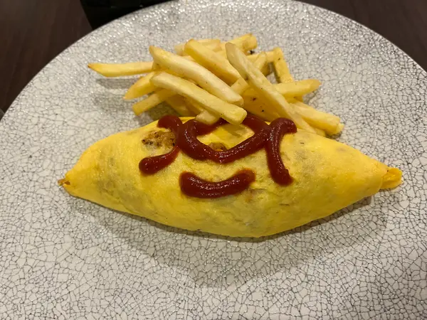 子ども用に作ってくれたオムライスプレート
