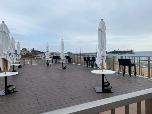 この日は曇ってたけど、海が近くていい景色だった✨