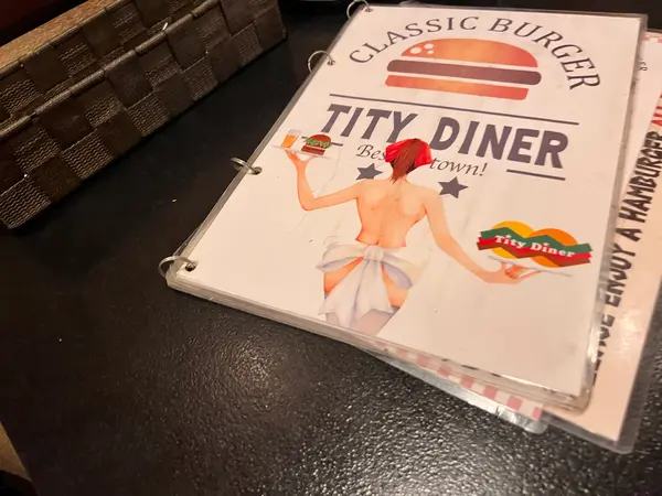 ハンバーガーのメニューは1ページ分