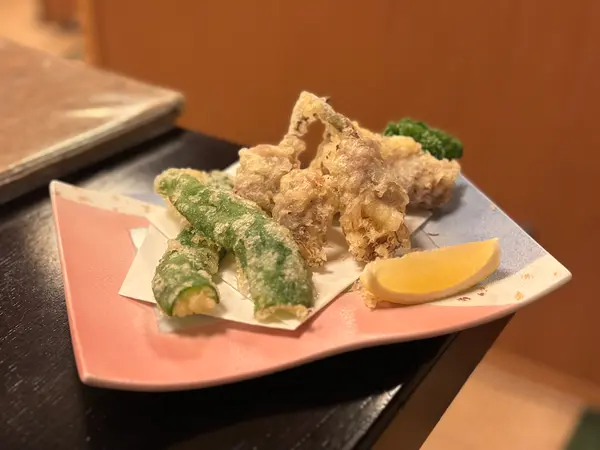にんにく牛肉巻天ぷら