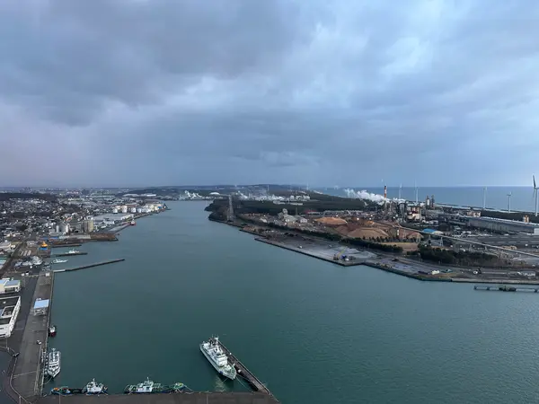 海を一望