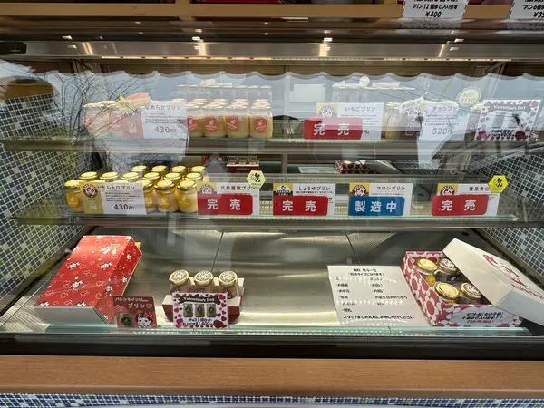 たくさんの種類のプリン