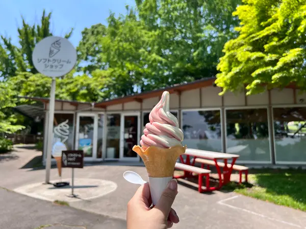 牧場のアイスクリームは格別✨️