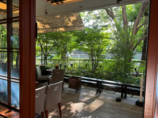 暑すぎてテラスには行きませんでした