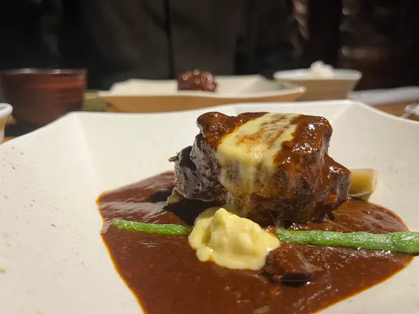 ディナーコースを堪能