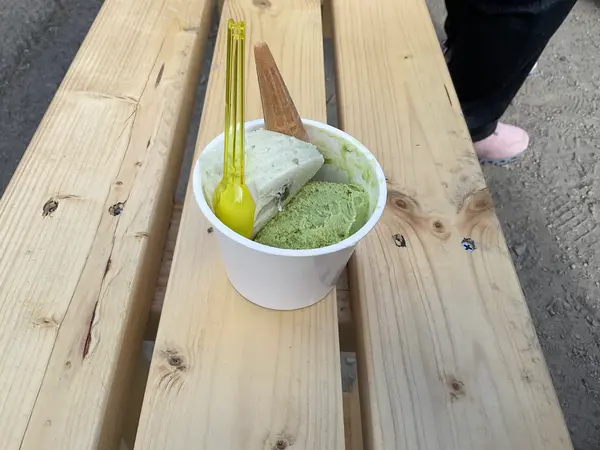 梅酒とお茶のダブル