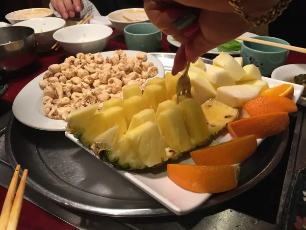 デザートに色々出てきた🤗🍽